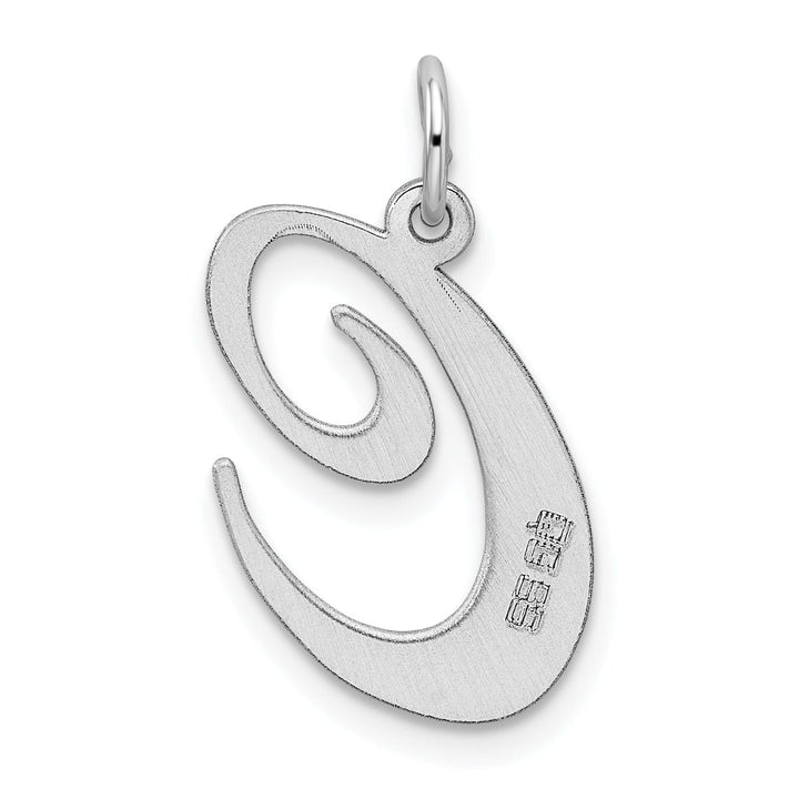 Silver Large Fancy Script Initial C Charm