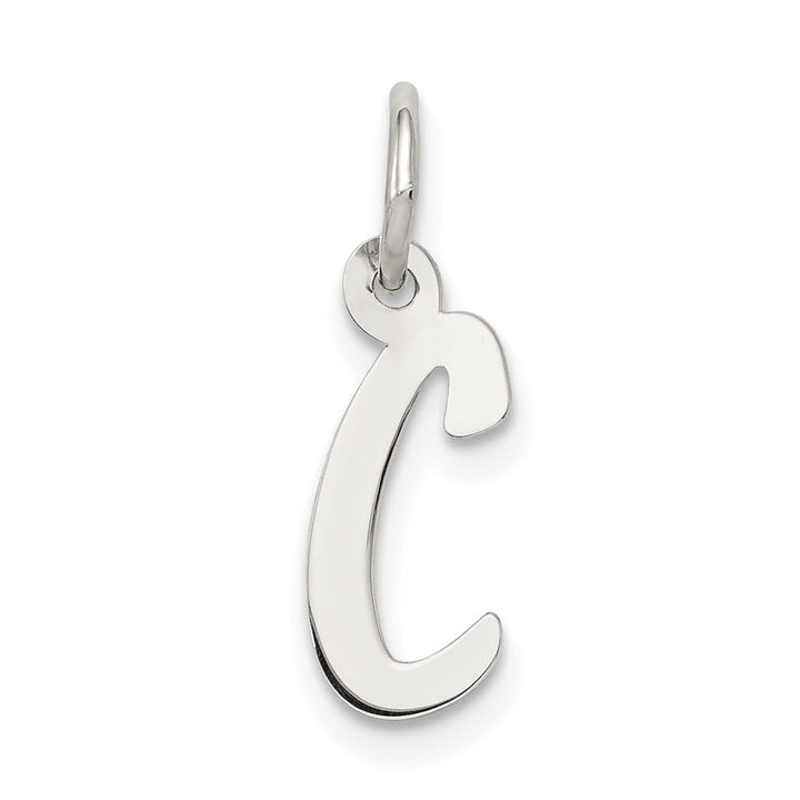 Sterling Silver Small Initial C Charm