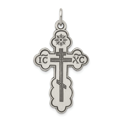 Sterling Silver Eastern Orthodox Cross Pendant at $ 46.49 only from Jewelryshopping.com