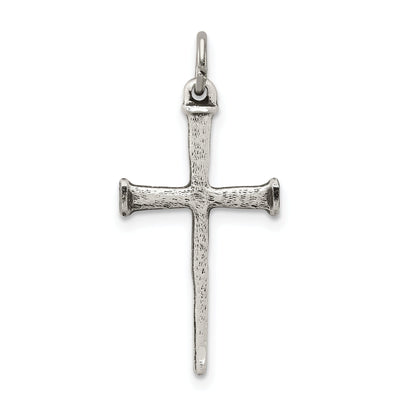 Sterling Silver Antiqued Nail Cross Pendant at $ 22.49 only from Jewelryshopping.com