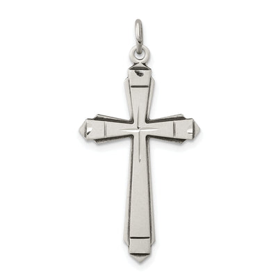 Sterling Silver Satin Cross Pendant at $ 26.63 only from Jewelryshopping.com