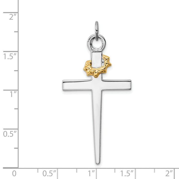 18k Gold-plated Sterling Silver Cross Pendant