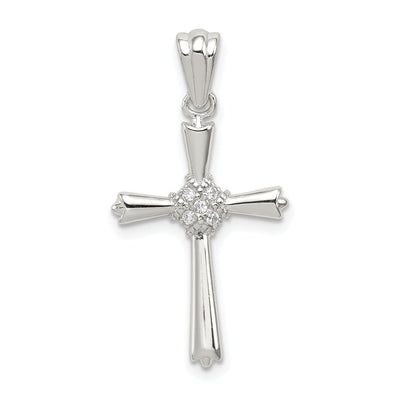 Sterling Silver Fleur De Lis Cross Pendant at $ 16.17 only from Jewelryshopping.com