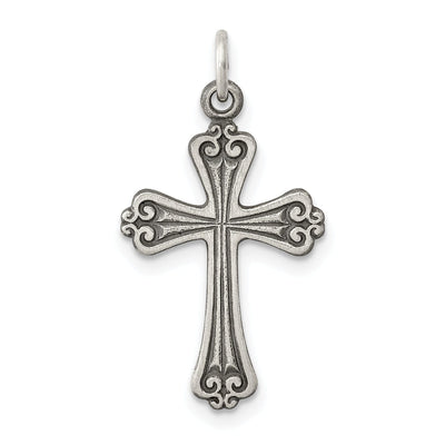 Solid Sterling Silver Antiqued Cross Pendant at $ 28.58 only from Jewelryshopping.com