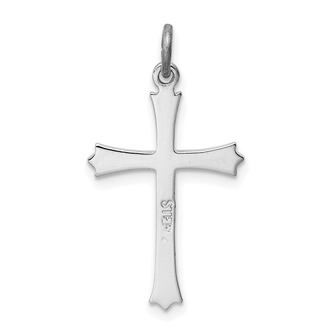 Sterling Silver Fleur De Lis Cross Pendant