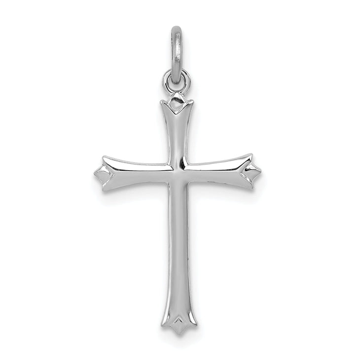 Sterling Silver Fleur De Lis Cross Pendant