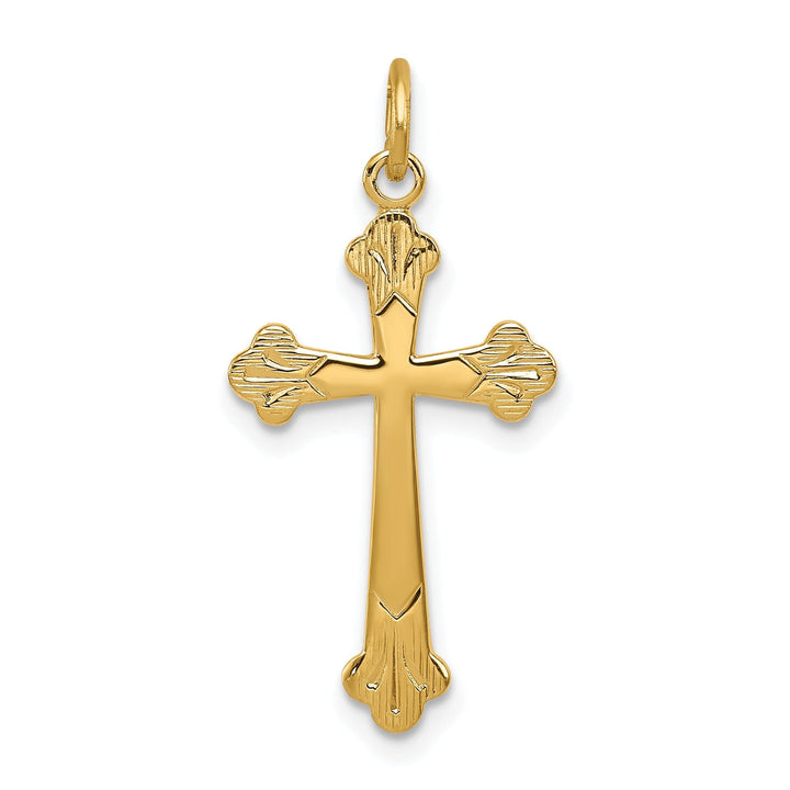 Sterling Silver Fleur De Lis Cross Pendant