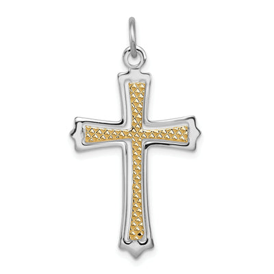 Solid Sterling Silver Budded Cross Pendant at $ 33.1 only from Jewelryshopping.com