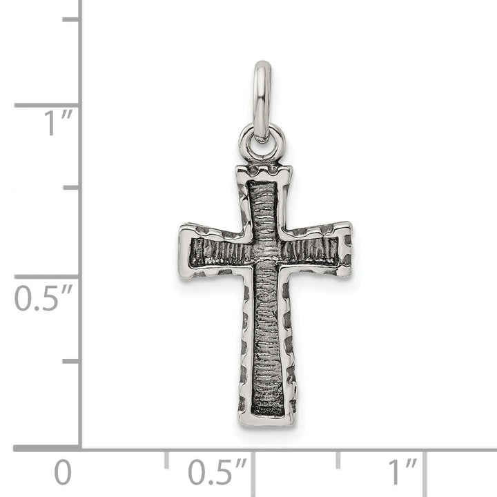 Sterling Silver Antiqued Cross Pendant