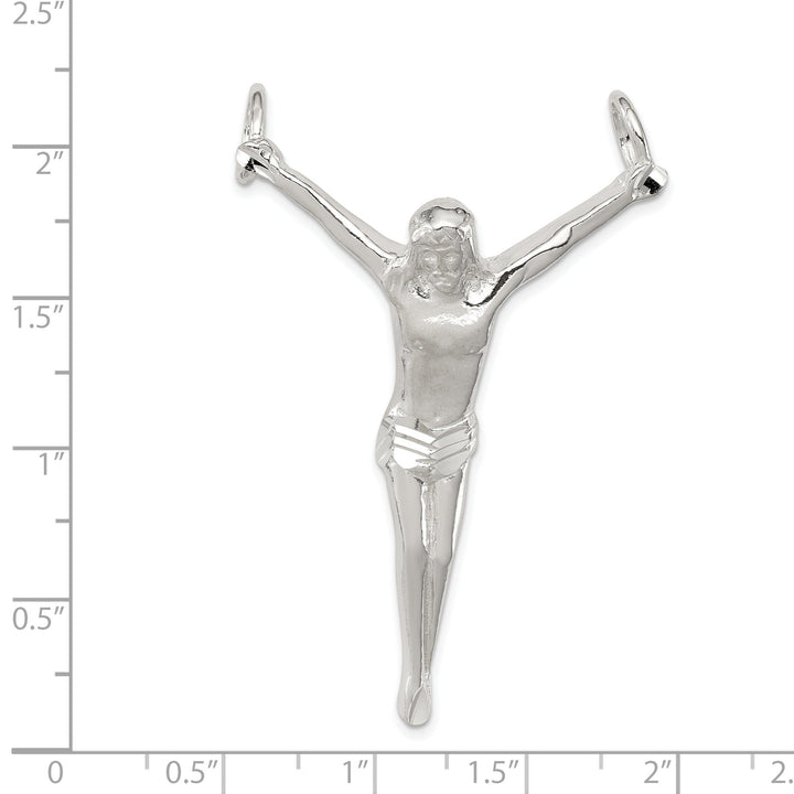Silver Crucified Christ Slide Pendant
