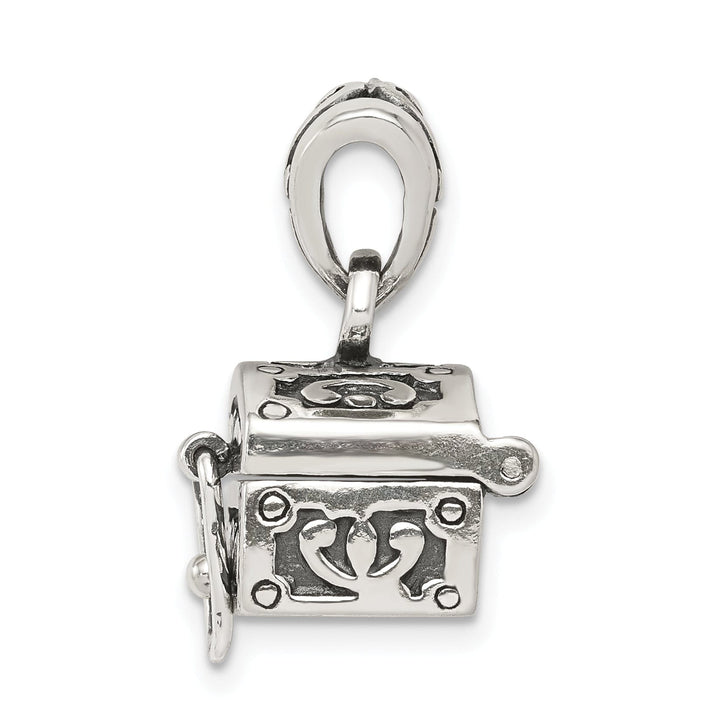 Sterling Silver Antiqued Chest Pendant