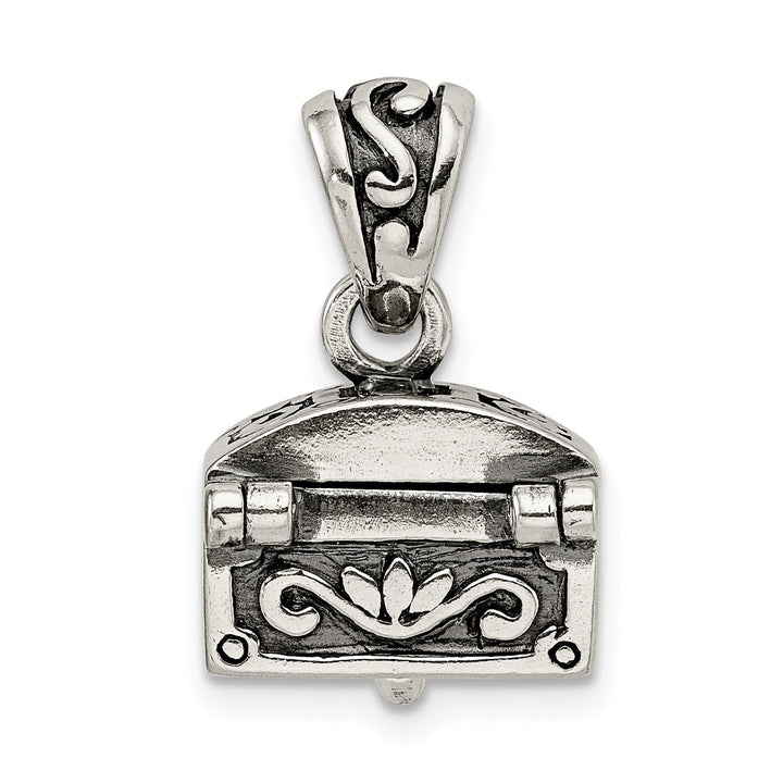 Sterling Silver Antiqued Chest Pendant