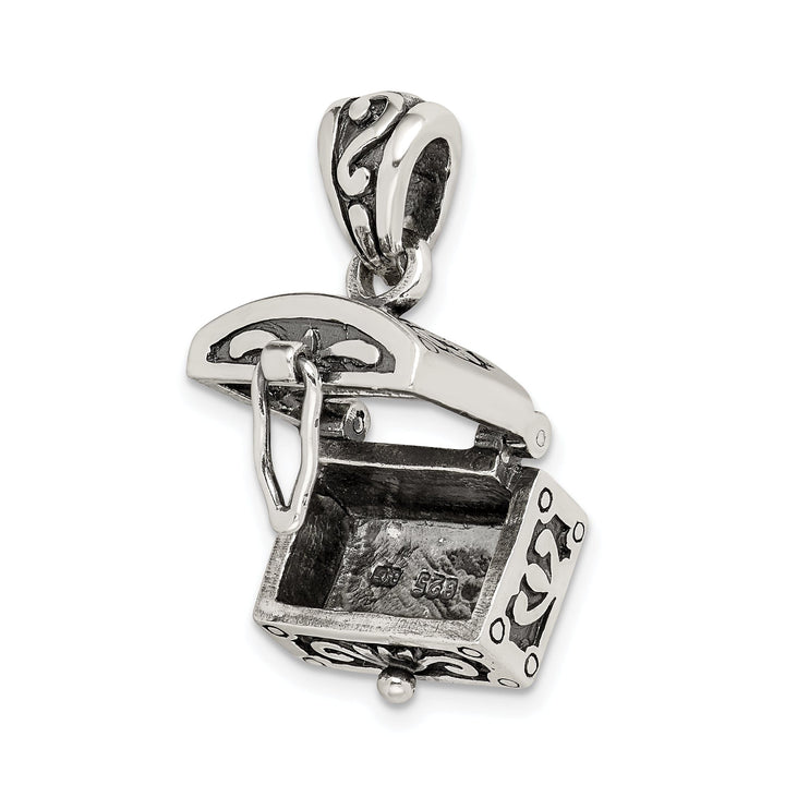 Sterling Silver Antiqued Chest Pendant