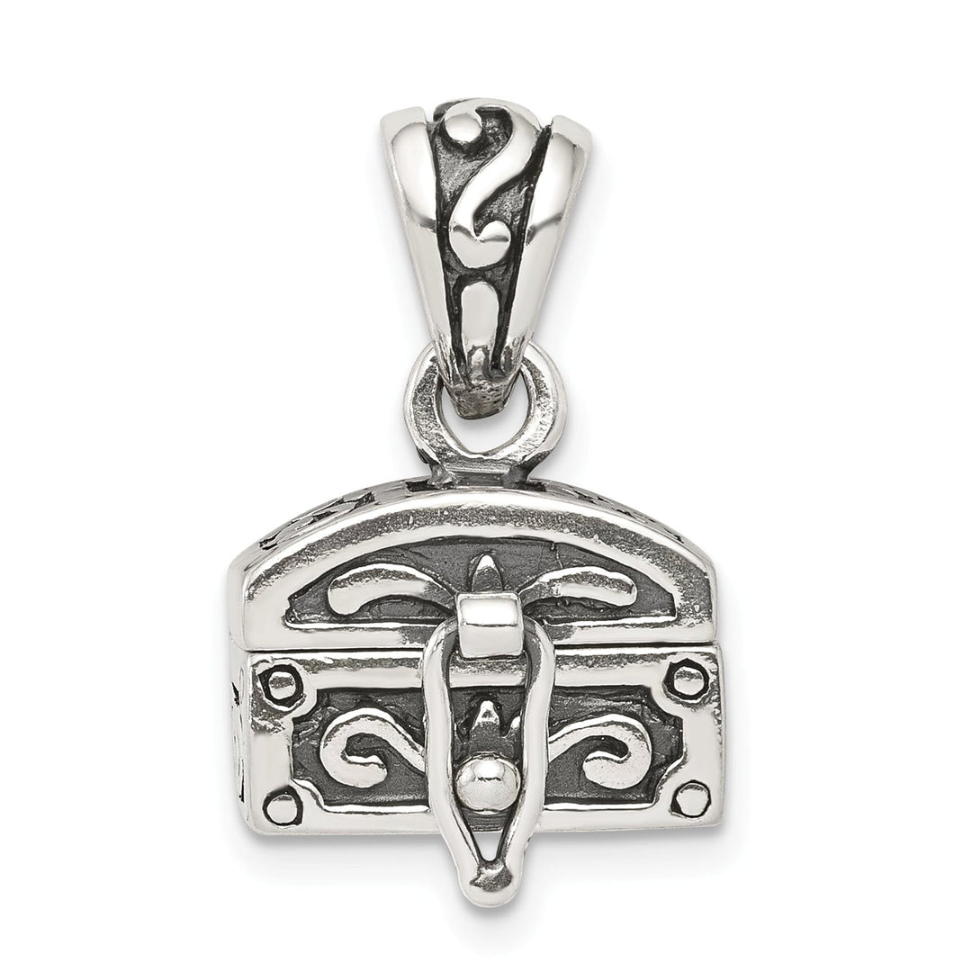 Sterling Silver Antiqued Chest Pendant