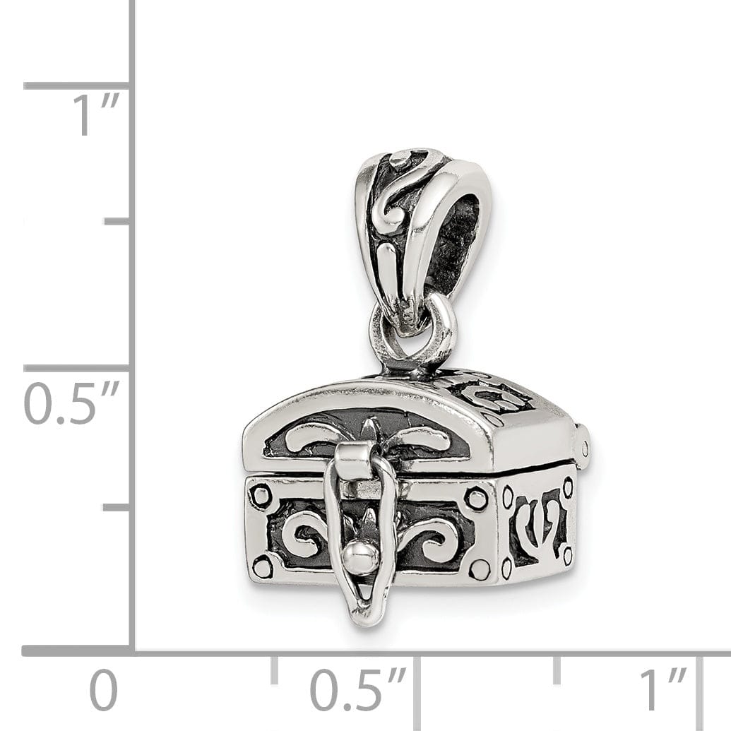 Sterling Silver Antiqued Chest Pendant