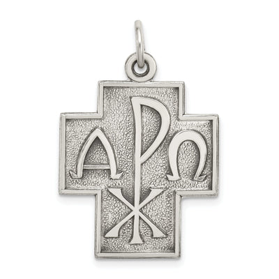 Sterling Silver Alpha Omega Cross Pendant at $ 50.84 only from Jewelryshopping.com