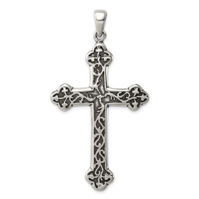 Sterling Silver Antiqued Thorn Cross Pendant at $ 34.82 only from Jewelryshopping.com