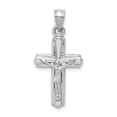 Silver Rhodium Polished Latin Crucifix Pendant at $ 9.81 only from Jewelryshopping.com