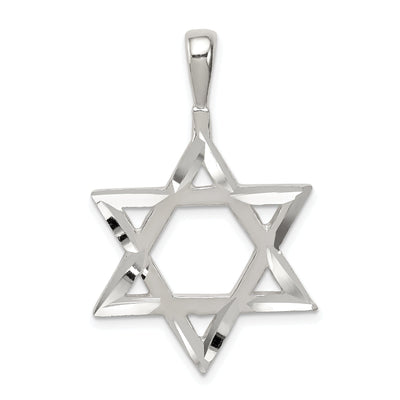 Sterling Silver Star of David Charm Pendant at $ 17.58 only from Jewelryshopping.com
