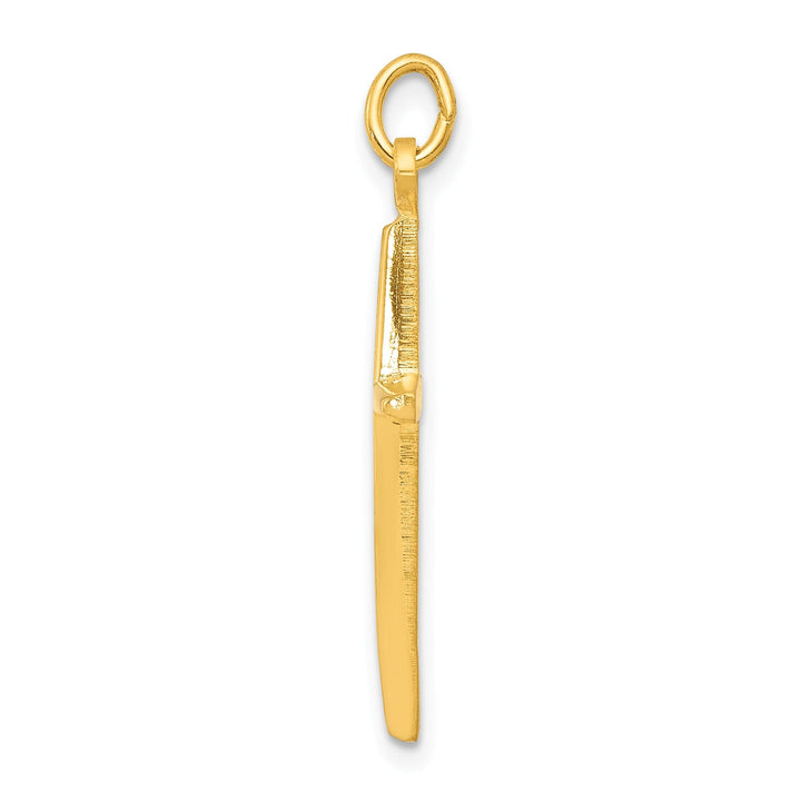 Silver 24k Gold Finish Passion Cross Pendant