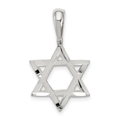Sterling Silver Star of David Charm Pendant at $ 7.54 only from Jewelryshopping.com
