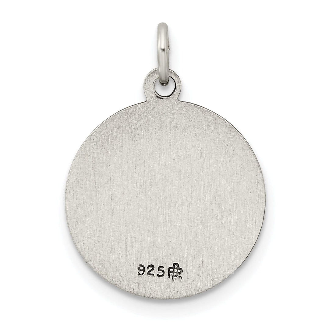 Sterling Silver Antiqued Holy Family Medal