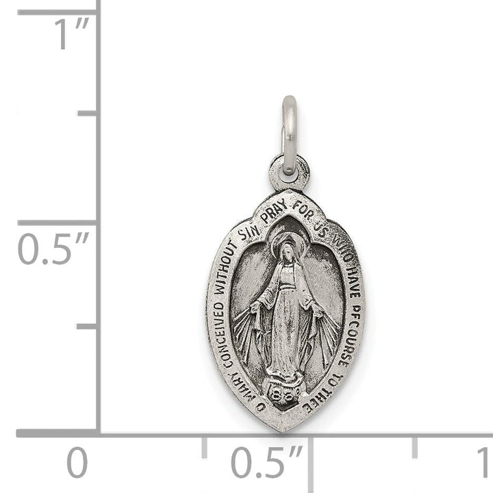 Sterling Silver Antiqued Miraculous Medal