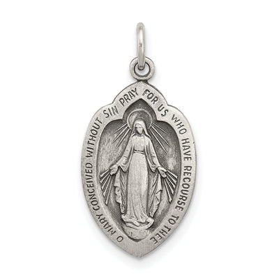 Sterling Silver Antiqued Miraculous Medal at $ 19.61 only from Jewelryshopping.com