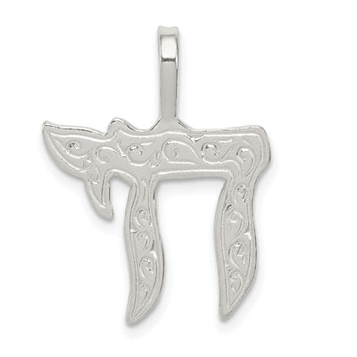 Sterling Silver Chai Pendant at $ 8.84 only from Jewelryshopping.com