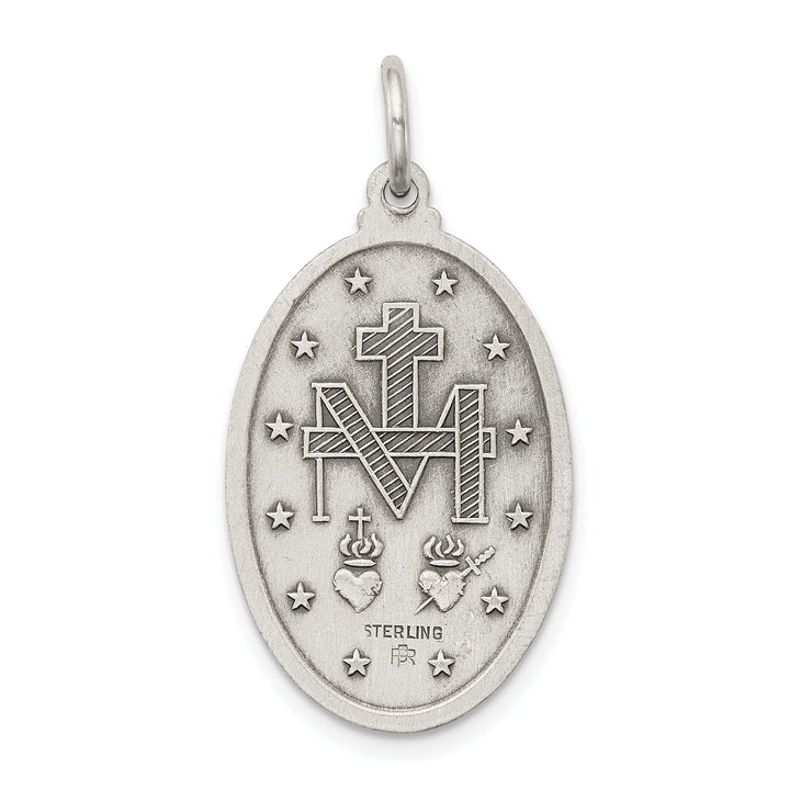 Sterling Silver Antiqued Miraculous Medal