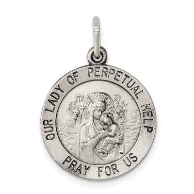 Sterling Silver Antiqued Our Lady of Perpetual Hel at $ 28.98 only from Jewelryshopping.com
