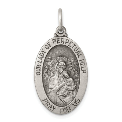 Sterling Silver Antiqued Our Lady of Perpetual Hel at $ 30.3 only from Jewelryshopping.com