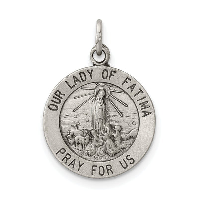 Sterling Silver Our Lady of Fatima Medal at $ 14.62 only from Jewelryshopping.com