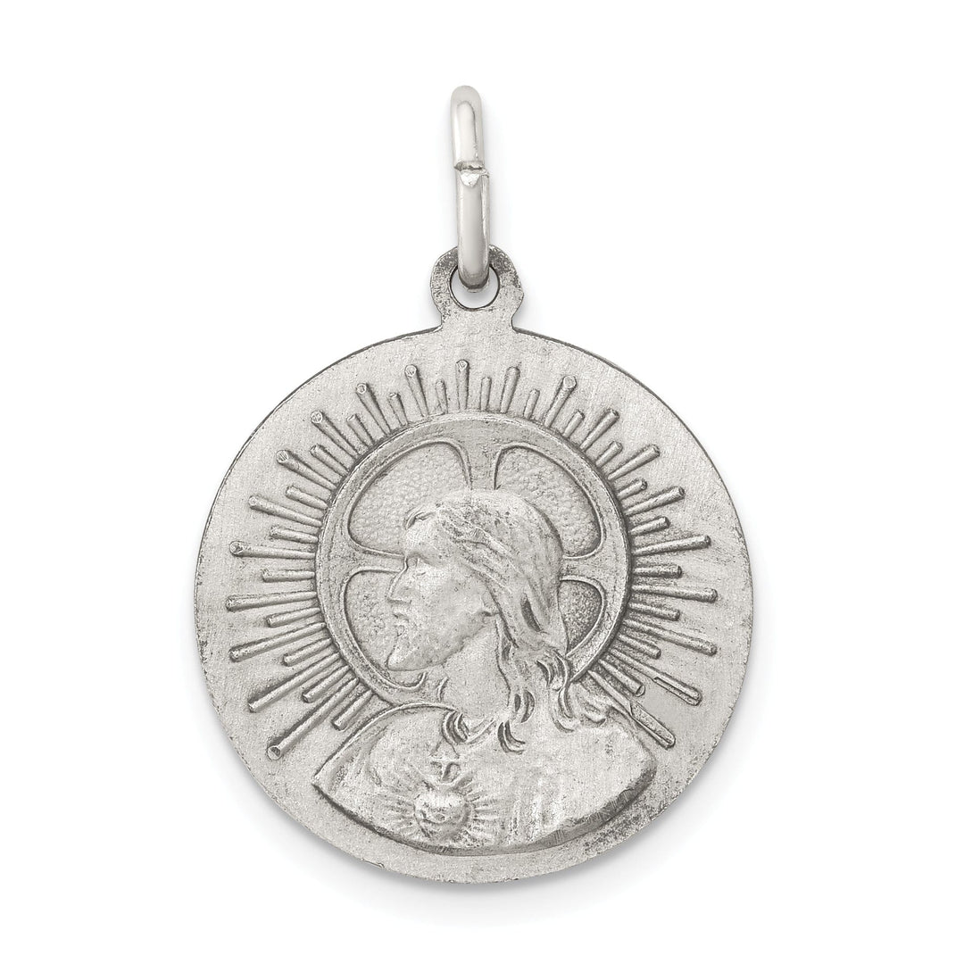 Sterling Silver Antiqued Matka Boska Medal