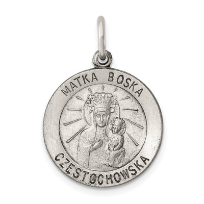 Sterling Silver Antiqued Matka Boska Medal at $ 22.3 only from Jewelryshopping.com