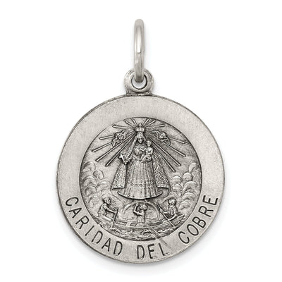 Sterling Silver Caridad del Cobre Medal