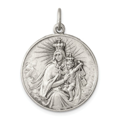 Sterling Silver Antiqued Our Lady of the Holy Scap at $ 43.51 only from Jewelryshopping.com