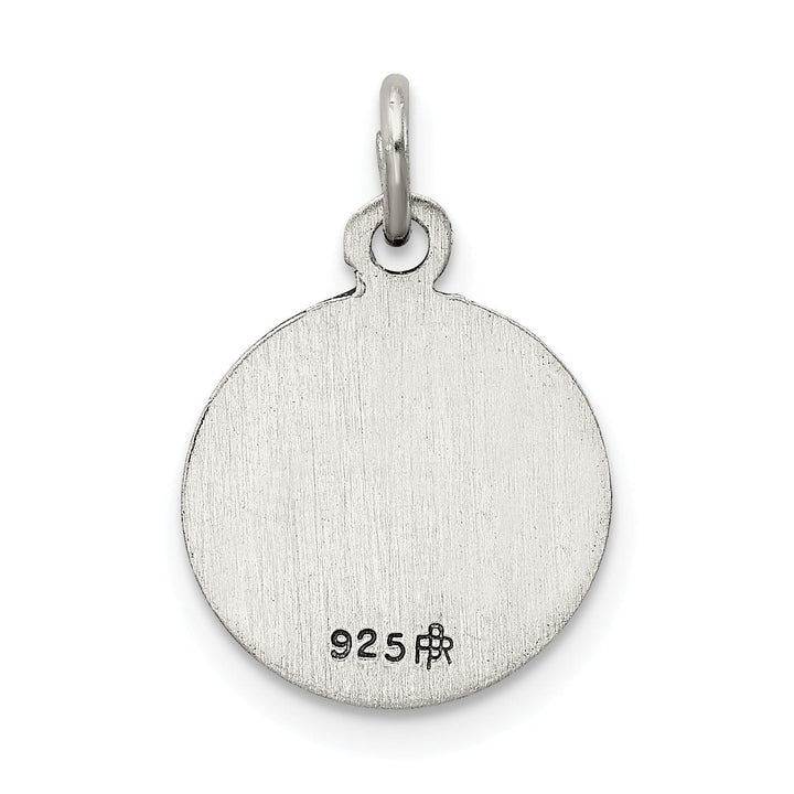 Sterling Silver Antiqued Saint Christopher Medal