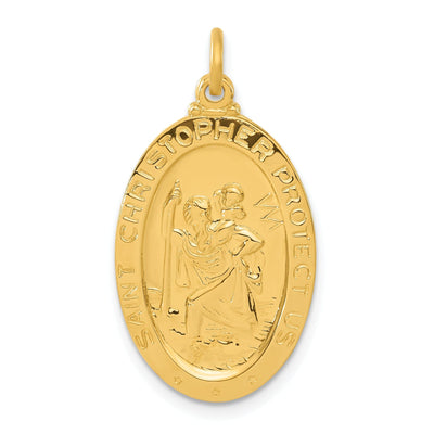 24k Gold-plated Silver St.Christopher Soccer Medal at $ 22 only from Jewelryshopping.com
