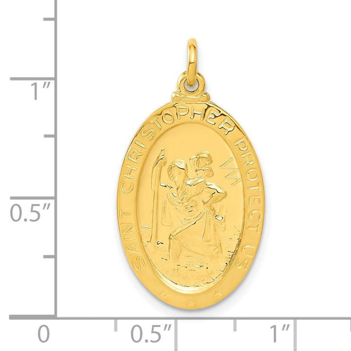 24k Gold-plated Silver St Christopher Basketball M