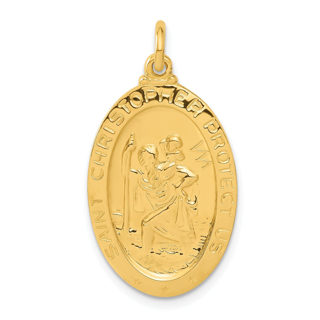 24k Gold-plated Silver StChristopher Bowling Medal