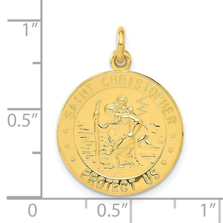 24 Gold-plated Silver StChristopher Football Medal