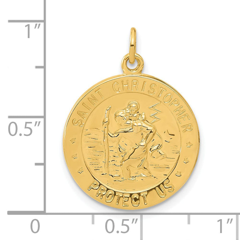 24k Gold-plated Silver St.Christopher Golf Medal