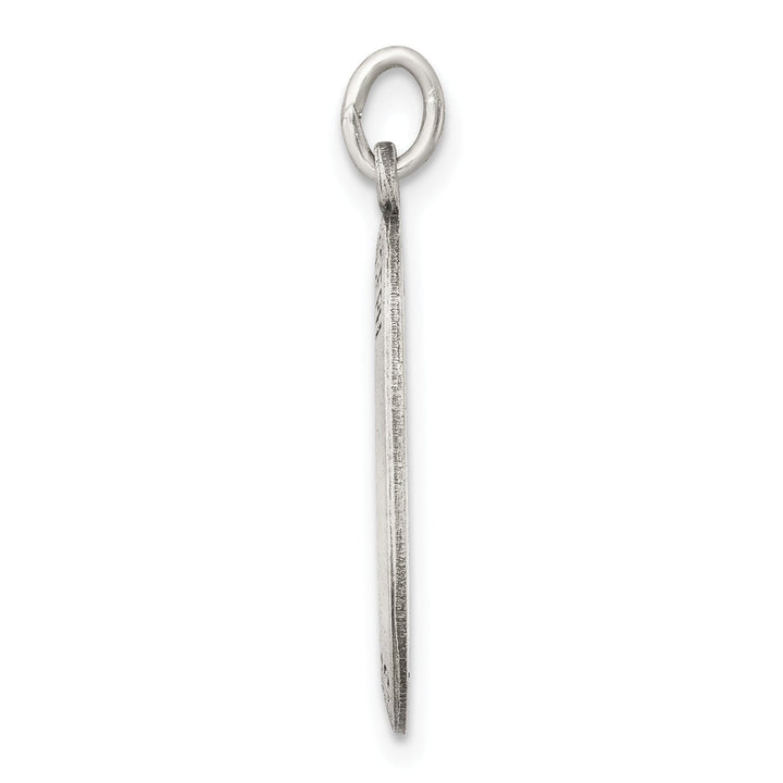 925 Sterling Silver Antiqued Saint Joseph Medal Pendant