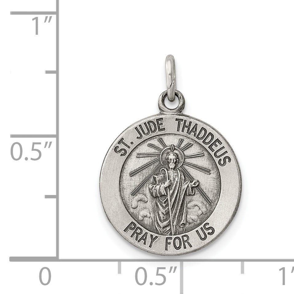 Sterling Silver Saint Jude Thaddeus Medal