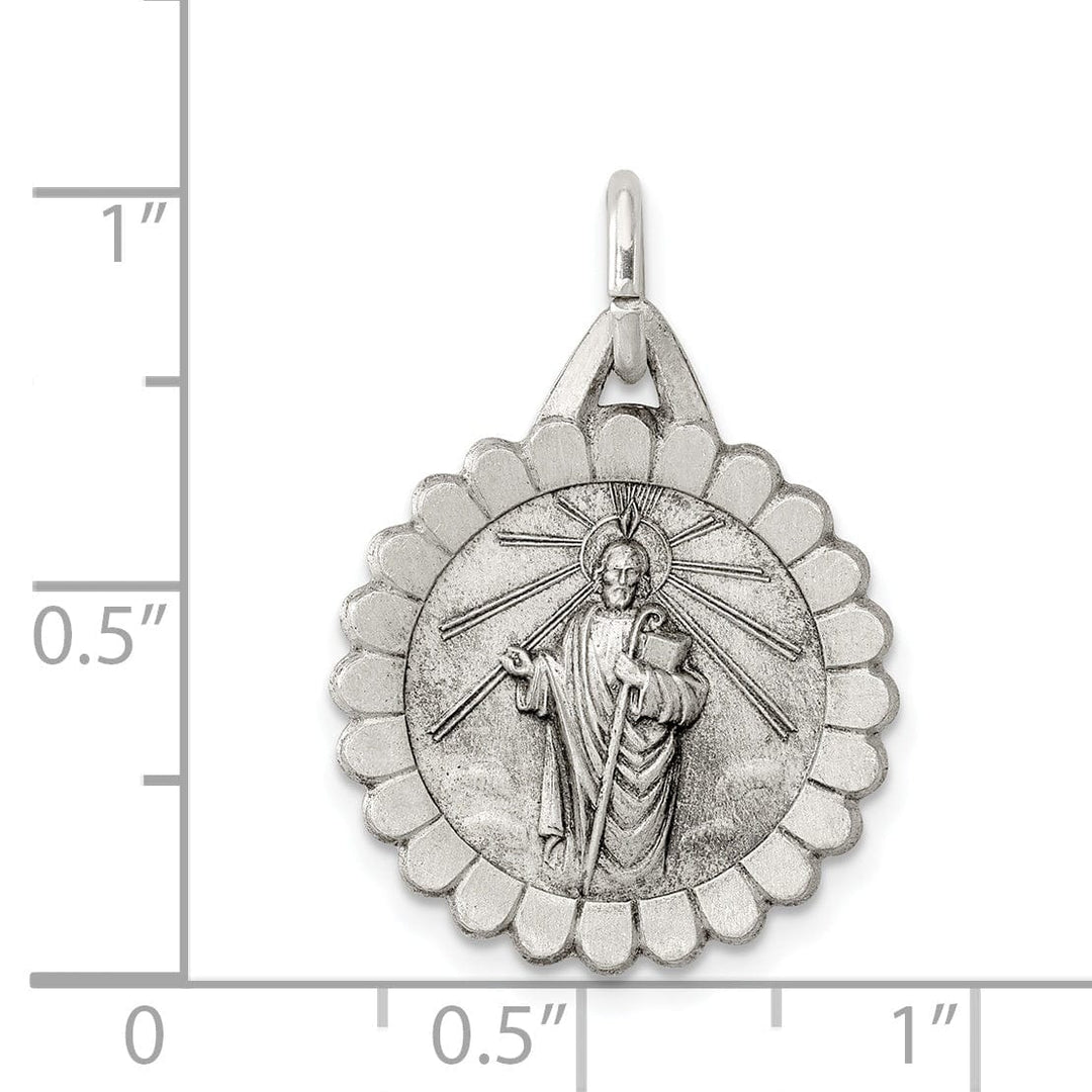 Sterling Silver Saint Jude Thaddeus Medal
