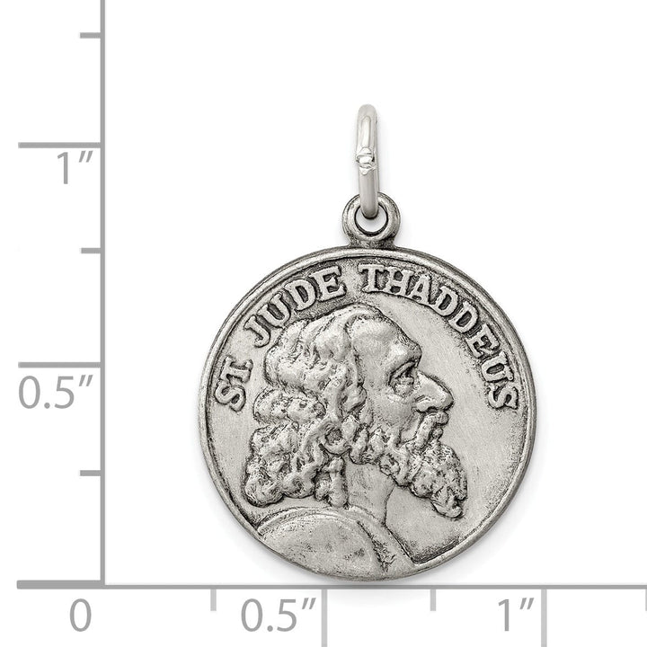 Sterling Silver Saint Jude Thaddeus Medal