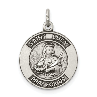 Sterling Silver Saint Lucy Medal at $ 29.95 only from Jewelryshopping.com