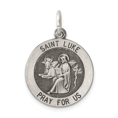 Sterling Silver Antiqued Saint Luke Medal at $ 20.52 only from Jewelryshopping.com