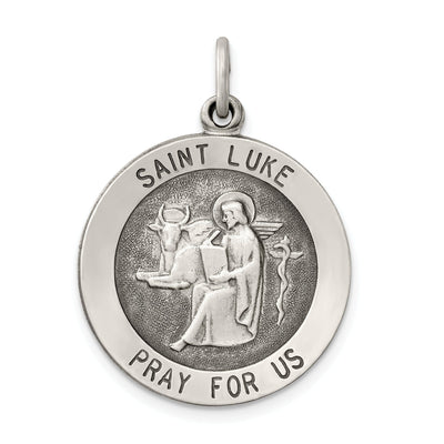 Sterling Silver Antiqued Saint Luke Medal at $ 39.9 only from Jewelryshopping.com